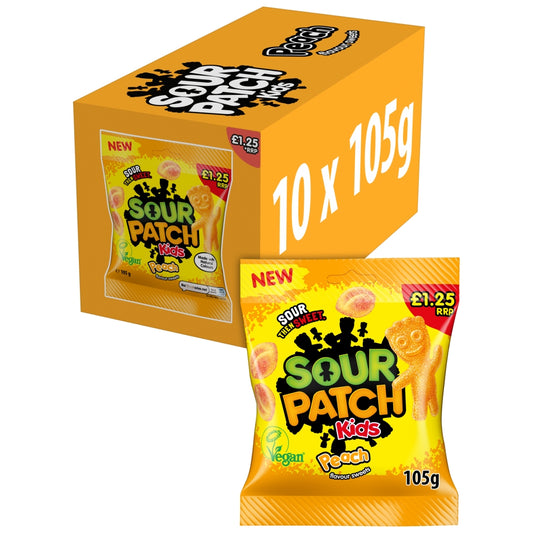 Sour Patch Kids Peach Candy Bag 105g