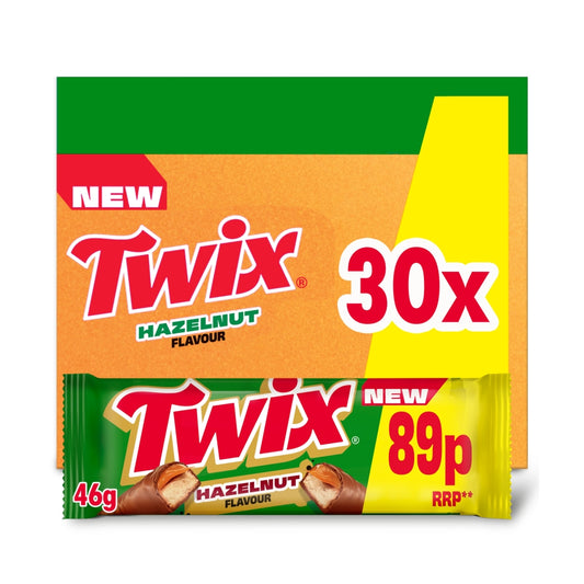 Twix Xtra Hazelnut Milk Chocolate Bar 46g PMP