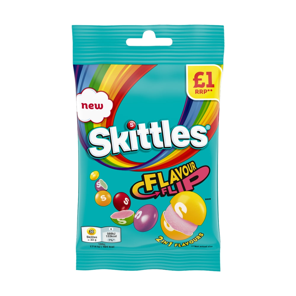 Skittles Fruit Flavour Flip Sweets 109g