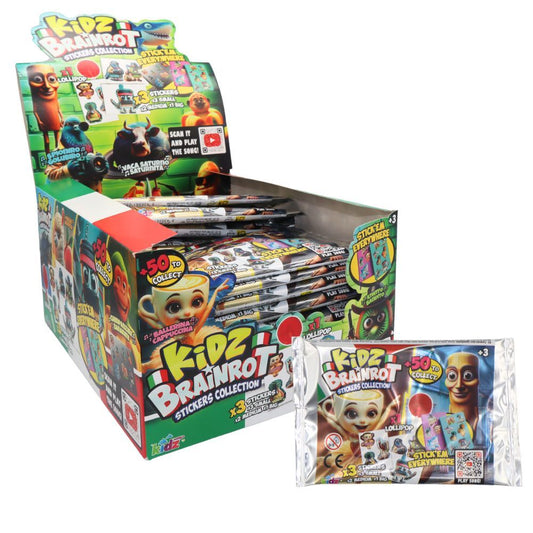 Kidz Brainrot Lollipop & Stickers 24g