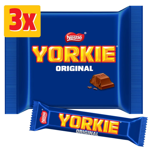 Yorkie Milk Chocolate Bar 3 Pack Multipack 138g
