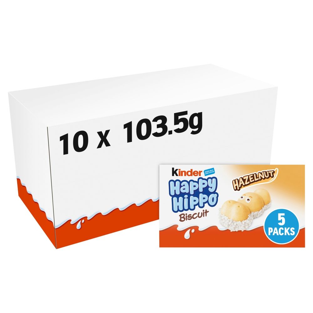 Kinder Happy Hippo Hazelnut Filling Wafer Multipack 5 x 20.7g