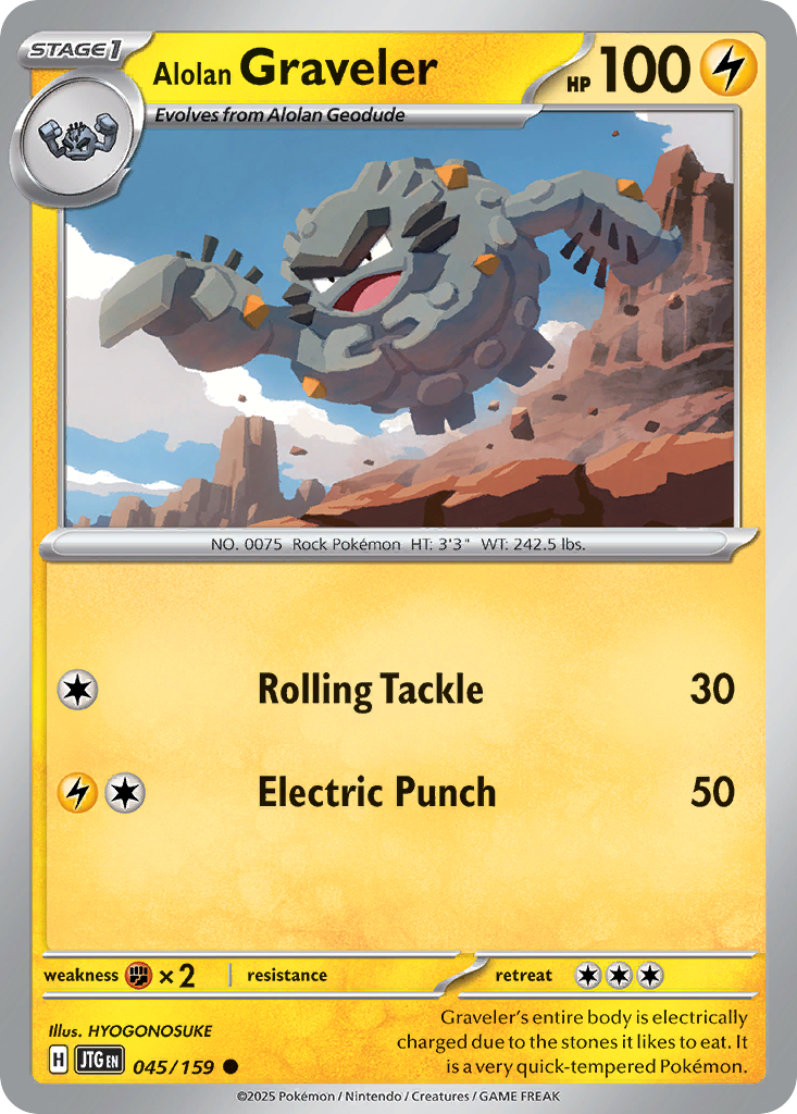 Journey Together Alolan Graveler 45/159
