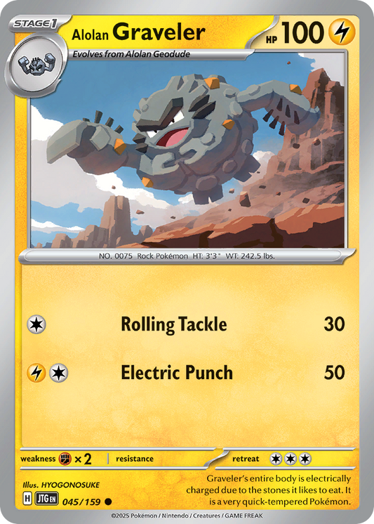 Journey Together Alolan Graveler 45/159