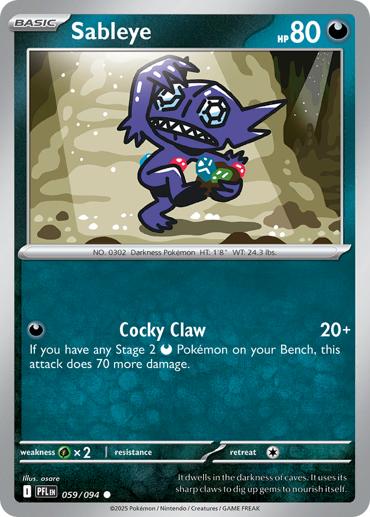 Sableye Phantasmal Flames 59/094