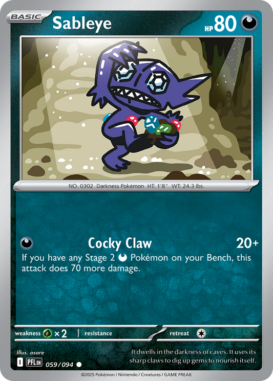 Sableye Phantasmal Flames 59/094