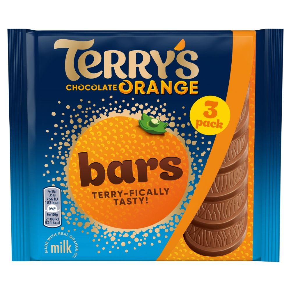 Terry's Milk Chocolate Orange Bars 3 Pack 105g