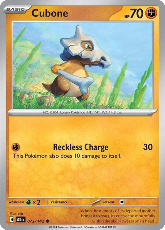 Stellar Crown Cubone 72/142