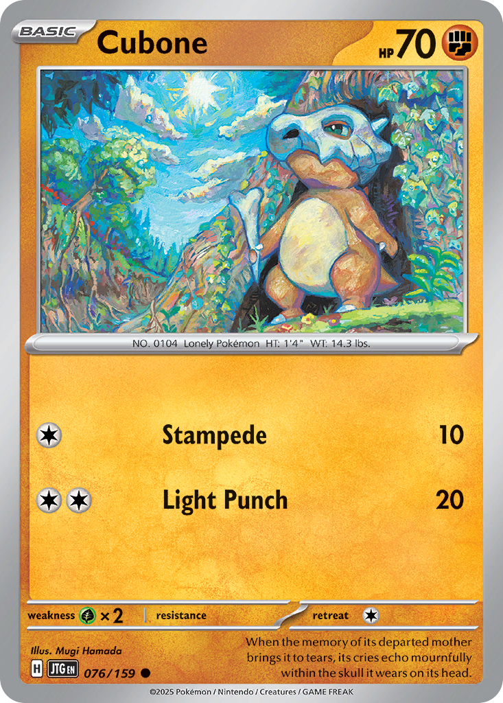 Journey Together Cubone 76/159