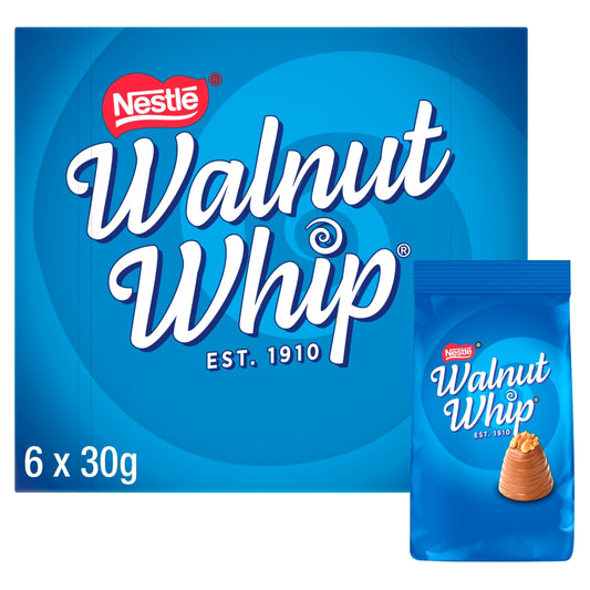 Walnut Whip Milk Chocolate 30g Multipack of 6