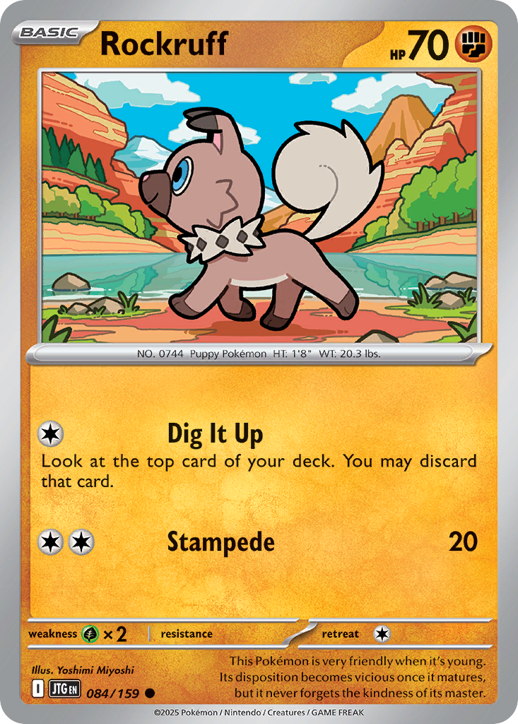 Journey Together Rockruff 84/159