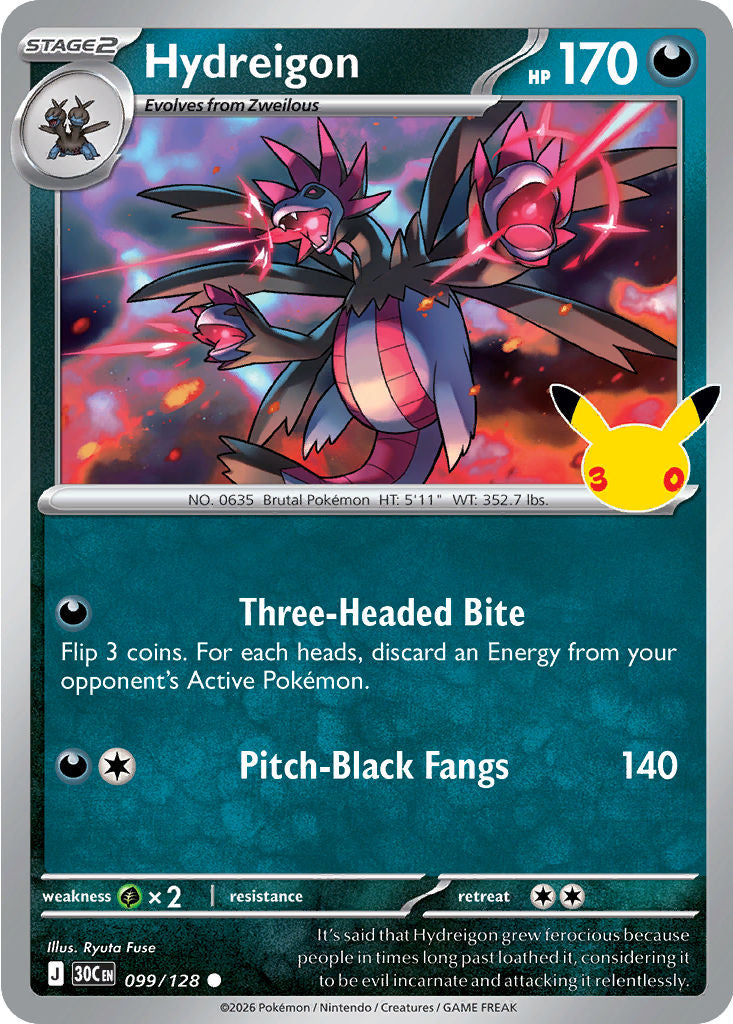 Pokémon TCG: 30th Celebration — Hydreigon 99/128