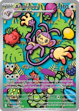 Pokémon TCG: Phantasmal Flames — Ambipom 107/094