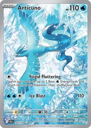 Pokémon TCG: Journey Together — Articuno 161/159