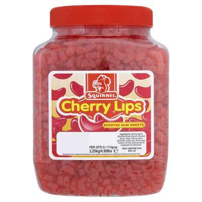Squirrel Cherry Lips jar