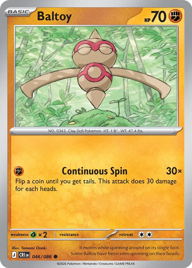 Pokémon TCG: Chaos Rising — Baltoy 46/086
