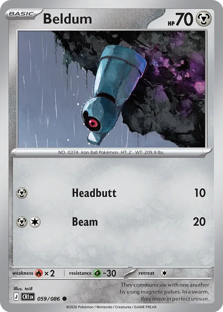 Pokémon TCG: Chaos Rising — Beldum 59/086
