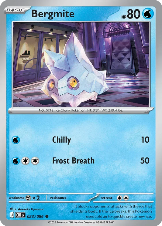 Pokémon TCG: Chaos Rising — Bergmite 23/086