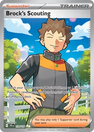 Pokémon TCG: Journey Together — Brock's Scouting 179/159