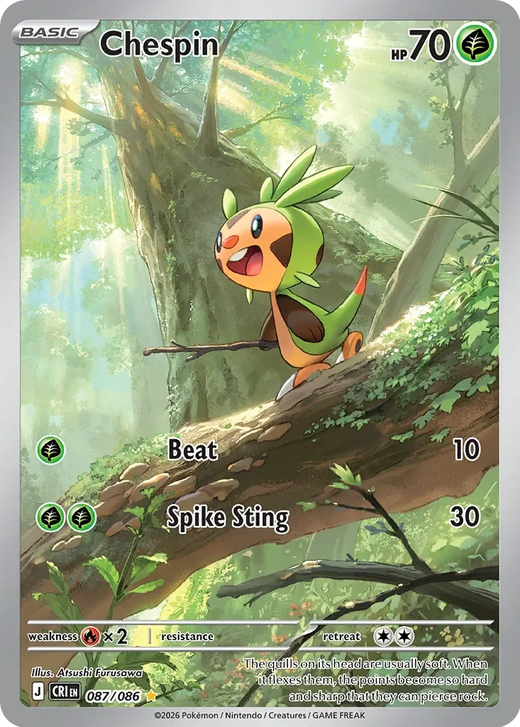 Pokémon TCG: Chaos Rising — Chespin 87/086