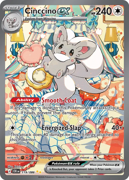 Pokémon TCG: Chaos Rising — Cinccino ex 119/086