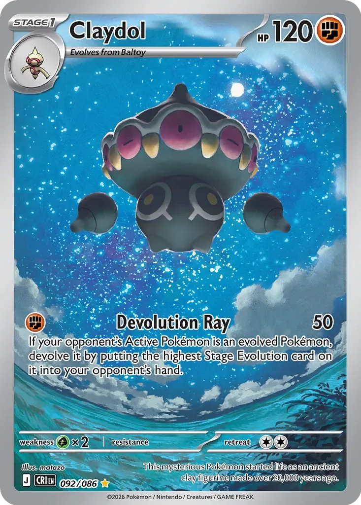 Pokémon TCG: Chaos Rising — Claydol 92/086