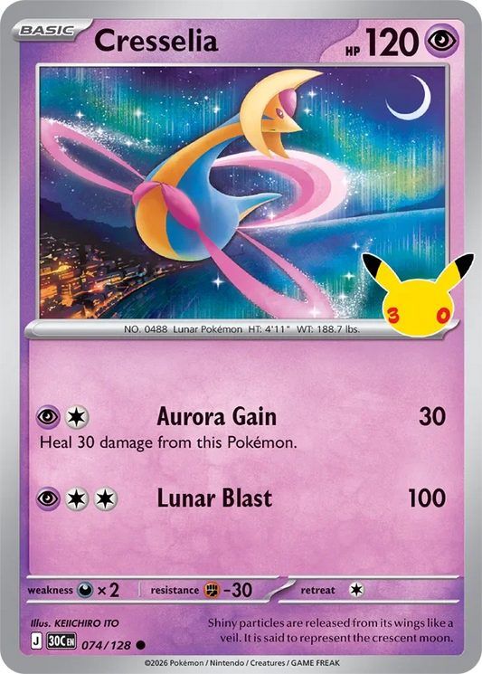 Pokémon TCG: 30th Celebration — Cresselia 74/128
