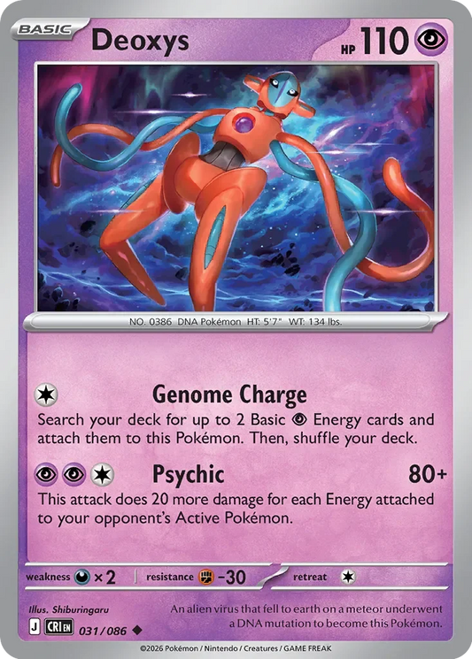 Pokémon TCG: Chaos Rising — Deoxys 31/086