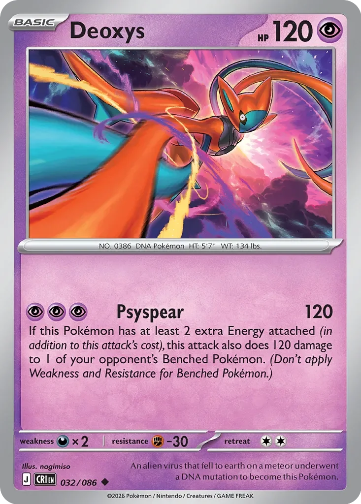 Pokémon TCG: Chaos Rising — Deoxys 32/086
