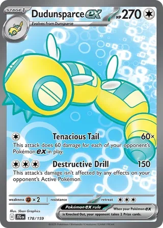 Pokémon TCG: Journey Together — Dudunsparce ex 178/159