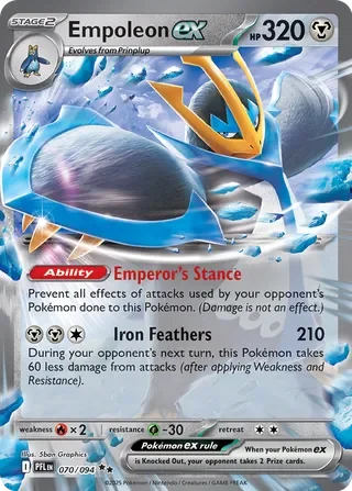 Pokémon TCG: Phantasmal Flames — Empoleon ex 70/094