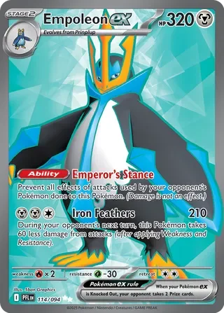 Pokémon TCG: Phantasmal Flames — Empoleon ex 114/094