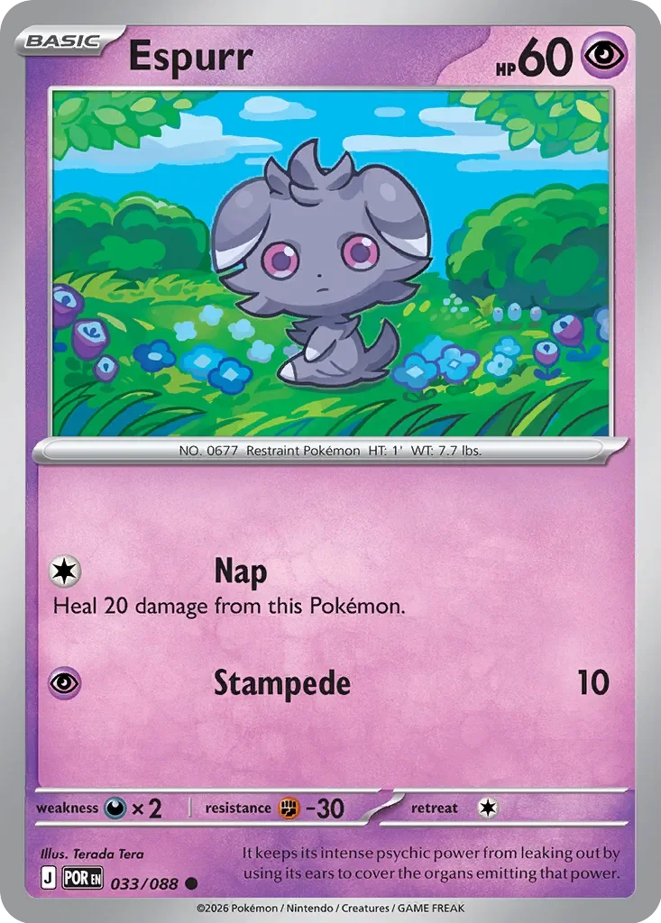 Pokémon TCG: Perfect Order — Espurr 33/088