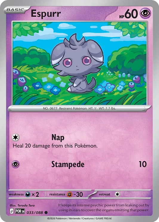 Pokémon TCG: Perfect Order — Espurr 33/088