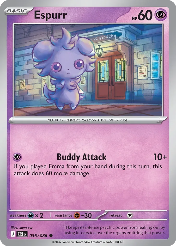 Pokémon TCG: Chaos Rising — Espurr 36/086