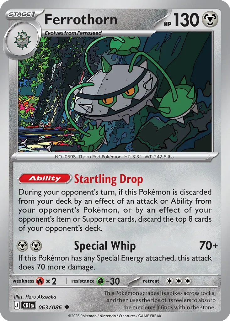 Pokémon TCG: Chaos Rising — Ferrothorn 63/086