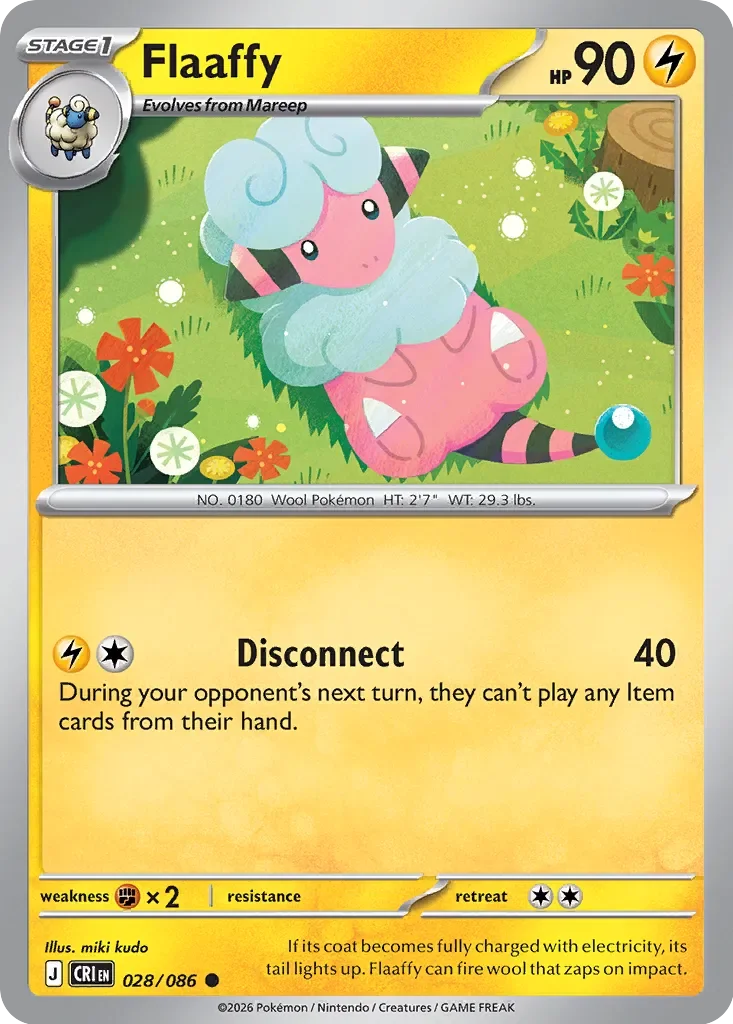 Pokémon TCG: Chaos Rising — Flaaffy 28/086