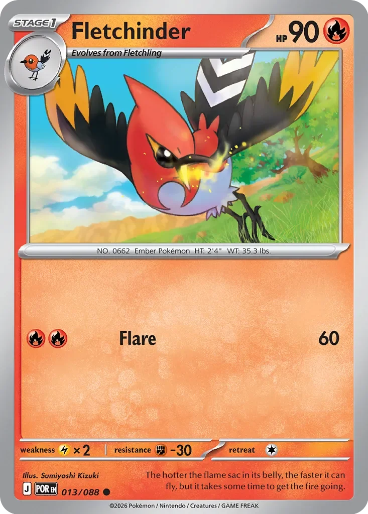 Pokémon TCG: Perfect Order — Fletchinder 13/088
