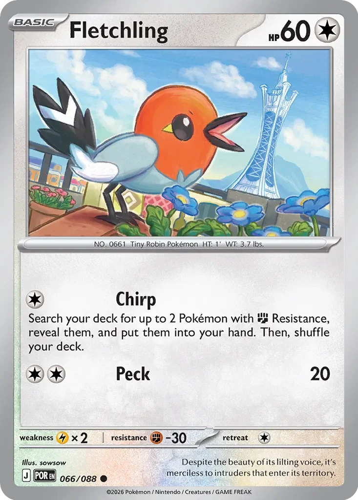 Pokémon TCG: Perfect Order — Fletchling 66/088