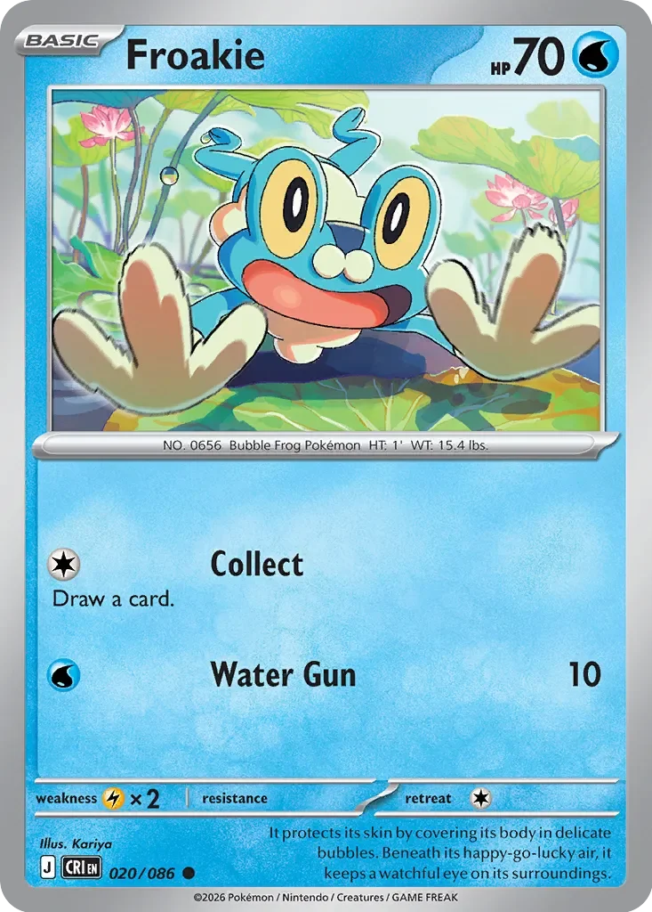 Pokémon TCG: Chaos Rising — Froakie 20/086