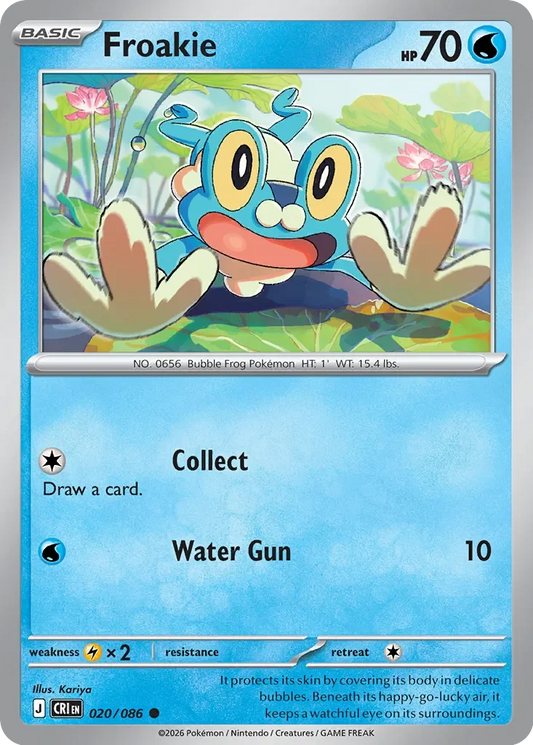 Pokémon TCG: Chaos Rising — Froakie 20/086