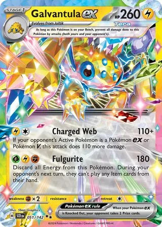 Pokémon TCG: Stellar Crown — Galvantula ex 51/142