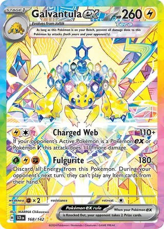 Pokémon TCG: Stellar Crown — Galvantula ex 168/142
