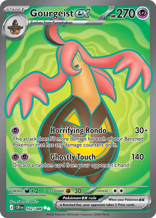 Pokémon TCG: Chaos Rising — Gourgeist ex 102/086