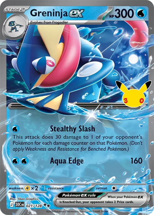 Pokémon TCG: 30th Celebration — Greninja ex 21/128