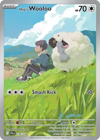 Pokémon TCG: Journey Together — Hop's Wooloo 170/159