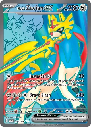 Pokémon TCG: Journey Together — Hop's Zacian ex 176/159