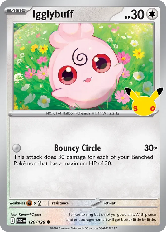 Pokémon TCG: 30th Celebration — Igglybuff 120/128