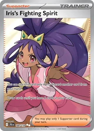 Pokémon TCG: Journey Together — Iris's Fighting Spirit 180/159
