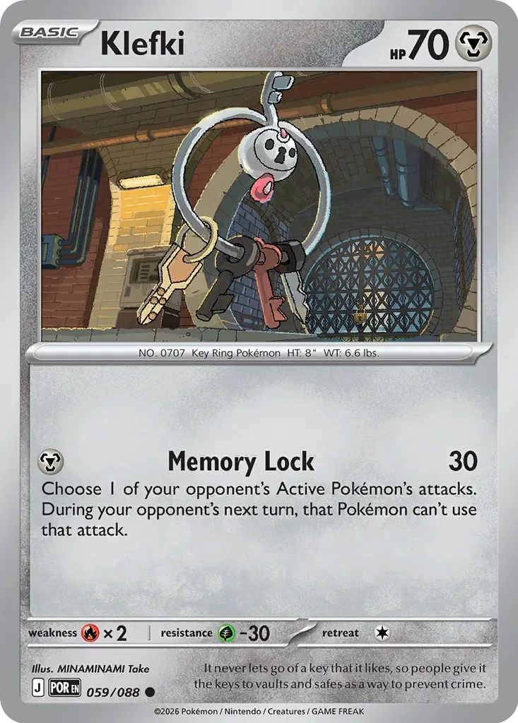 Pokémon TCG: Perfect Order — Klefki 59/088